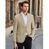 image:imageCOOFANDY Mens Linen Casual Blazer Slim Fit Sport Coat Two Button Summer Suit Jacket Lightweight Business Sport JacketKhaki