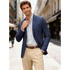 image:imageCOOFANDY Mens Linen Casual Blazer Slim Fit Sport Coat Two Button Summer Suit Jacket Lightweight Business Sport JacketNavy Blue