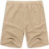 image:imageCOOFANDY Mens Linen Shorts Casual 9 7 Elastic Waist Drawstring Summer Beach Shorts1 Dark Khaki
