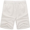 image:imageCOOFANDY Mens Linen Shorts Casual 9 7 Elastic Waist Drawstring Summer Beach Shorts1 White