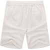 image:imageCOOFANDY Mens Linen Shorts Casual 9 7 Elastic Waist Drawstring Summer Beach Shorts1 White