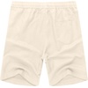 image:imageCOOFANDY Mens Linen Shorts Casual 9 7 Elastic Waist Drawstring Summer Beach ShortsBeige