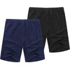 image:imageCOOFANDY Mens Linen Shorts Casual 9 7 Elastic Waist Drawstring Summer Beach ShortsBlack  Navy Blue