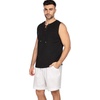image:imageCOOFANDY Mens Linen Shorts Casual 9 7 Elastic Waist Drawstring Summer Beach ShortsBlack White