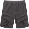 image:imageCOOFANDY Mens Linen Shorts Casual 9 7 Elastic Waist Drawstring Summer Beach ShortsDark Grey
