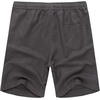 image:imageCOOFANDY Mens Linen Shorts Casual 9 7 Elastic Waist Drawstring Summer Beach ShortsDark Grey