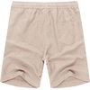 image:imageCOOFANDY Mens Linen Shorts Casual 9 7 Elastic Waist Drawstring Summer Beach ShortsKhaki