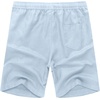 image:imageCOOFANDY Mens Linen Shorts Casual 9 7 Elastic Waist Drawstring Summer Beach ShortsLight Blue