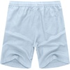 image:imageCOOFANDY Mens Linen Shorts Casual 9 7 Elastic Waist Drawstring Summer Beach ShortsLight Blue