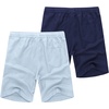 image:imageCOOFANDY Mens Linen Shorts Casual 9 7 Elastic Waist Drawstring Summer Beach ShortsLight Blue Navy Blue