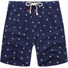 image:imageCOOFANDY Mens Linen Shorts Casual 9 7 Elastic Waist Drawstring Summer Beach ShortsNavy Pineapple