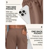 image:imageCOOFANDY Mens Linen Shorts Casual Drawstring Elastic Waist Lightweight Summer Vacation Beach ShortsBrown