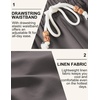 image:imageCOOFANDY Mens Linen Shorts Casual Drawstring Elastic Waist Lightweight Summer Vacation Beach ShortsGrey