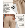 image:imageCOOFANDY Mens Linen Shorts Casual Drawstring Elastic Waist Lightweight Summer Vacation Beach ShortsKhaki