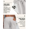 image:imageCOOFANDY Mens Linen Shorts Casual Drawstring Elastic Waist Lightweight Summer Vacation Beach ShortsLight Grey
