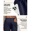 image:imageCOOFANDY Mens Linen Shorts Casual Drawstring Elastic Waist Lightweight Summer Vacation Beach ShortsNavy Blue