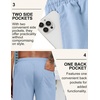 image:imageCOOFANDY Mens Linen Shorts Casual Drawstring Elastic Waist Lightweight Summer Vacation Beach ShortsSky Blue