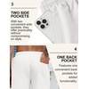 image:imageCOOFANDY Mens Linen Shorts Casual Drawstring Elastic Waist Lightweight Summer Vacation Beach ShortsWhite