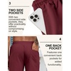 image:imageCOOFANDY Mens Linen Shorts Casual Drawstring Elastic Waist Lightweight Summer Vacation Beach ShortsWine Red