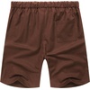 image:imageCOOFANDY Mens Linen Shorts Casual Elastic Waist Drawstring Short Summer Beach Vacation ShortsBrown