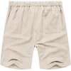 image:imageCOOFANDY Mens Linen Shorts Casual Elastic Waist Drawstring Short Summer Beach Vacation ShortsLinen Khaki