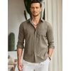 image:imageCOOFANDY Mens Long Sleeve Button Down Shirt Casual Untucked RegularFit Oxford Dress Shirts