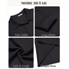 image:imageCOOFANDY Mens Long Sleeve Polo Shirts Business Casual Collared Shirts Work Office Top Lightweight Button Golf ShirtBlack