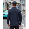 image:imageCOOFANDY Mens Long Sleeve Polo Shirts Business Casual Collared Shirts Work Office Top Lightweight Button Golf ShirtBluish Purple