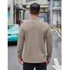image:imageCOOFANDY Mens Long Sleeve Polo Shirts Business Casual Collared Shirts Work Office Top Lightweight Button Golf ShirtBrown Gray
