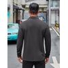 image:imageCOOFANDY Mens Long Sleeve Polo Shirts Business Casual Collared Shirts Work Office Top Lightweight Button Golf ShirtDark Gray