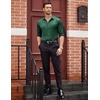 image:imageCOOFANDY Mens Luxury Satin Dress Shirt Shiny Silk Long Sleeve Button Up Shirts Wedding Shirt Party Prom