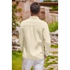 image:imageCOOFANDY Mens Oxford Shirt Long Sleeve Casual Button Down Shirts Regular Fit Dress ShirtsBeige
