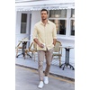 image:imageCOOFANDY Mens Oxford Shirt Long Sleeve Casual Button Down Shirts Regular Fit Dress ShirtsBeige