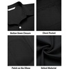 image:imageCOOFANDY Mens Oxford Shirt Long Sleeve Casual Button Down Shirts Regular Fit Dress ShirtsBlack