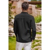 image:imageCOOFANDY Mens Oxford Shirt Long Sleeve Casual Button Down Shirts Regular Fit Dress ShirtsBlack