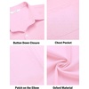 image:imageCOOFANDY Mens Oxford Shirt Long Sleeve Casual Button Down Shirts Regular Fit Dress ShirtsLight Pink