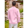 image:imageCOOFANDY Mens Oxford Shirt Long Sleeve Casual Button Down Shirts Regular Fit Dress ShirtsLight Pink