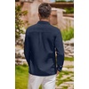 image:imageCOOFANDY Mens Oxford Shirt Long Sleeve Casual Button Down Shirts Regular Fit Dress ShirtsNavy Blue