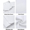 image:imageCOOFANDY Mens Oxford Shirt Long Sleeve Casual Button Down Shirts Regular Fit Dress ShirtsWhite