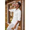 image:imageCOOFANDY Mens Oxford Shirt Long Sleeve Casual Button Down Shirts Regular Fit Dress ShirtsWhite