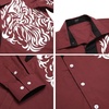 image:imageCOOFANDY Mens Print Button Down Dress Shirt Fashion Long Sleeve Casual Shirts03red Tiger