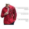 image:imageCOOFANDY Mens Print Button Down Dress Shirt Fashion Long Sleeve Casual ShirtsRed