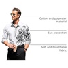 image:imageCOOFANDY Mens Print Button Down Dress Shirt Fashion Long Sleeve Casual ShirtsWhite