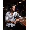 image:imageCOOFANDY Mens Print Button Down Dress Shirt Fashion Long Sleeve Casual ShirtsWhite