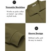 image:imageCOOFANDY Mens Quarter Zip Mock Neck Pullover SweaterArmy Green