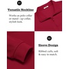 image:imageCOOFANDY Mens Quarter Zip Mock Neck Pullover SweaterRed