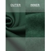 image:imageCOOFANDY Mens Quarter Zip Pullover Fleece Lined Sweatshirts Long Sleeve Mock Neck Sweater with PocketDark Green