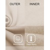 image:imageCOOFANDY Mens Quarter Zip Pullover Fleece Lined Sweatshirts Long Sleeve Mock Neck Sweater with PocketKhaki