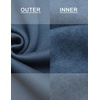 image:imageCOOFANDY Mens Quarter Zip Pullover Fleece Lined Sweatshirts Long Sleeve Mock Neck Sweater with PocketNavy
