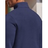 image:imageCOOFANDY Mens Quarter Zip Pullover Fleece Lined Sweatshirts Long Sleeve Mock Neck Sweater with PocketNavy Blue